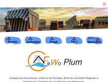 Tablet Screenshot of fewo-plum.com